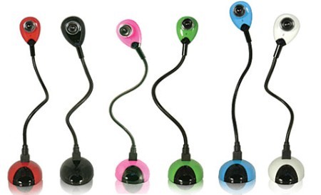 row of webcams